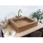 12x50x55cm Gizli Gider Doğal Taş Banyo Lavabo Modelleri -DT1456